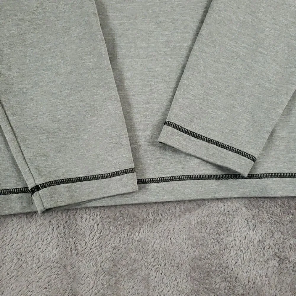Adidas Golf Pullover Shirt 1/4 ZIP Mens Size L Performance Polyester Gray